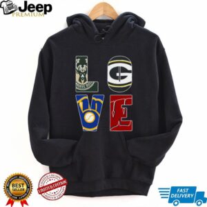 Wisconsin Sports Fan LOVE T Shirt Wisconsin Sports Fan LOVE T Shirt