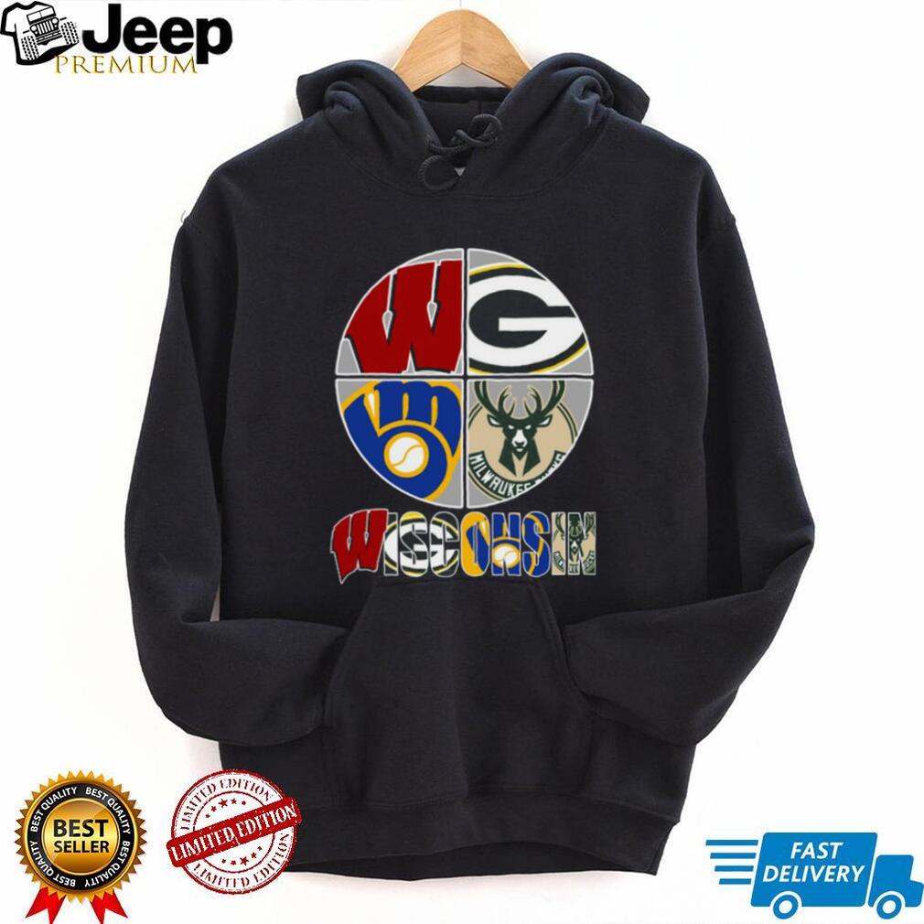 Wisconsin Sports Teams Packers Brewers Bucks Badgers T Shirt Wisconsin Sports Teams Packers Brewers Bucks Badgers T Shirt