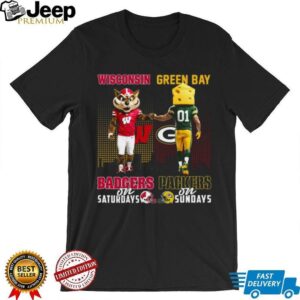 Wisconsin Weekends Badgers & Packers T Shirt