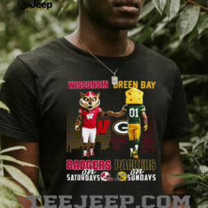 Wisconsin Weekends Badgers & Packers T Shirt