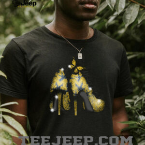 Wolverines Glitter High Heels & Butterfly T Shirt