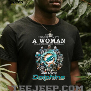 Womens Miami Dolphins Football Fan Shirt Funny Graphic Tee Gift Idea