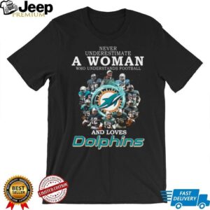 Womens Miami Dolphins Football Fan Shirt Funny Graphic Tee Gift Idea