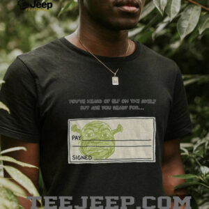 You’ve heard of elf on the shelf but are you ready for Shrek on a Cheque shirt