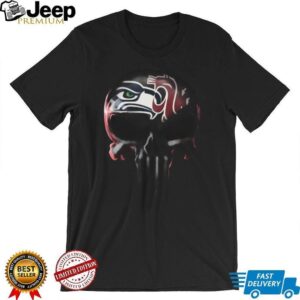 Seattle Seahawks Punisher Skull T Shirt