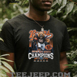 Chicago Bears 2025 NFC North Champions Conquer T Shirt Chicago Bears 2025 NFC North Champions Conquer T Shirt