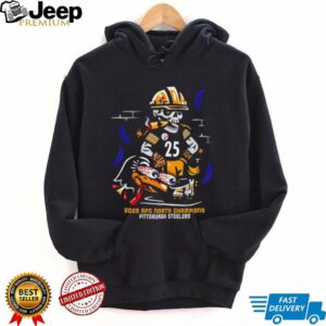 2025 AFC North Champions Pittsburgh Steelers skeleton cigar shirt
