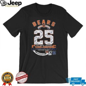 2025 NFC North Division Champions Chicago Bears All Signatures T Shirt 2025 NFC North Division Champions Chicago Bears All Signatures T Shirt