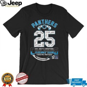 2025 NFC South Champions Carolina Panthers Commemorative T Shirts 2025 NFC South Champions Carolina Panthers Commemorative T Shirts