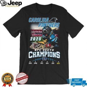 2025 NFC South Champions Carolina Panthers Sweep T Shirt 2025 NFC South Champions Carolina Panthers Sweep T Shirt