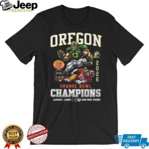 Oregon Ducks 2026 Orange Bowl Champions T Shirt Oregon Ducks 2026 Orange Bowl Champions T Shirt