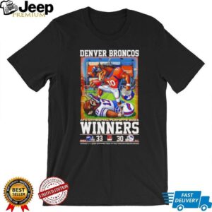 AFC Divisional Playoffs 2026 winner Mascot Denver Broncos 33 Buffalo Bills 30 shirt AFC Divisional Playoffs 2026 winner Mascot Denver Broncos 33 Buffalo Bills 30 shirt