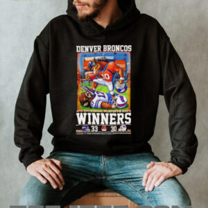 AFC Divisional Playoffs 2026 winner Mascot Denver Broncos 33 Buffalo Bills 30 shirt