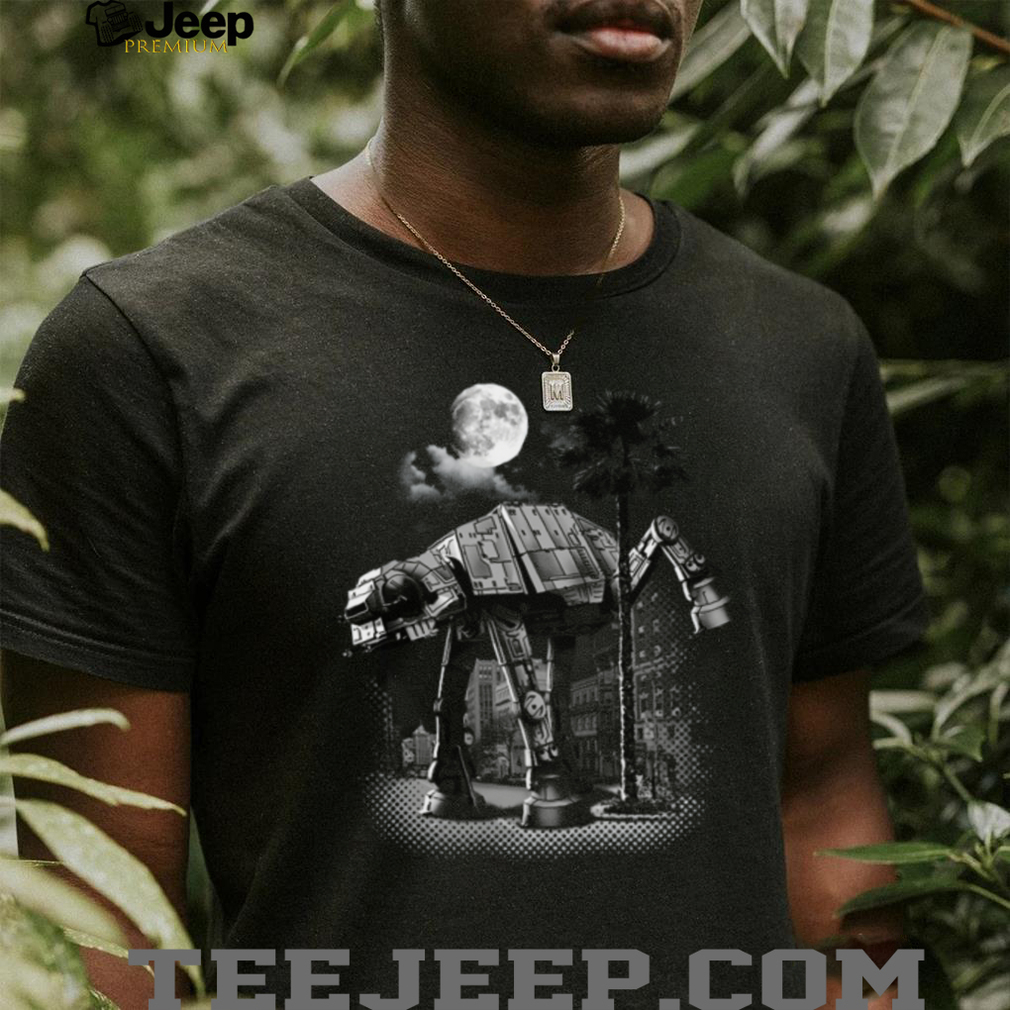 AT AT Walker Urban Palm Tree Star Wars Parody Graphic Tee AT AT Walker Urban Palm Tree Star Wars Parody Graphic Tee