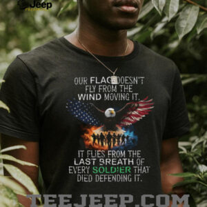 American Flag Eagle Military Tribute Soldier Memorial T Shirt