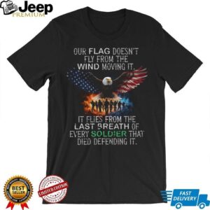 American Flag Eagle Military Tribute Soldier Memorial T Shirt