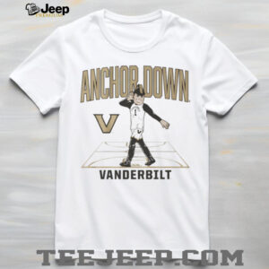 Anchor Down Vanderbilt Commodores men’s basketball Mascot Court shirt