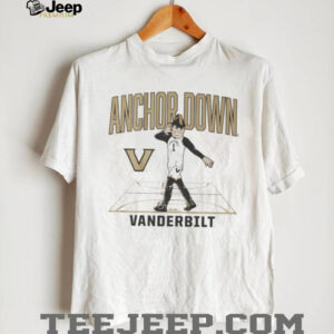 Anchor Down Vanderbilt Commodores men’s basketball Mascot Court shirt