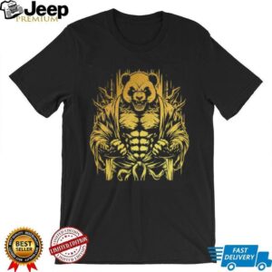 Angry Muscle Panda Bear Martial Arts Bodybuilding Gym Tank