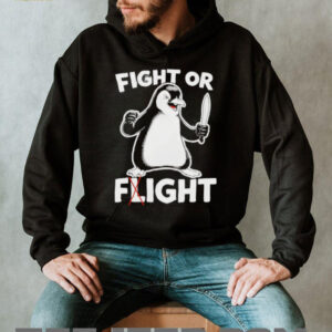 Angry Penguin Fight Or Flight Knife Humor Graphic T Shirt Angry Penguin Fight Or Flight Knife Humor Graphic T Shirt