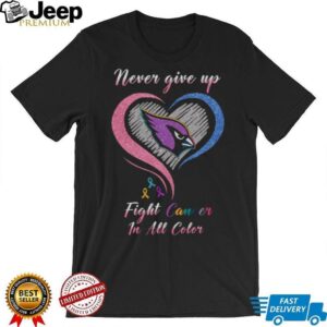 Arizona Cardinals We Believe in Miracles Fight Cancer in All Colors T Shirt Arizona Cardinals We Believe in Miracles Fight Cancer in All Colors T Shirt