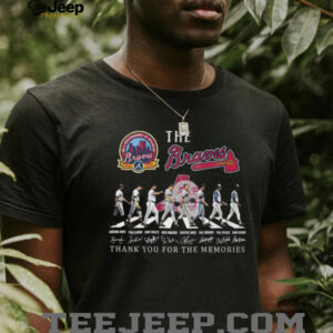 Atlanta Braves 60th Anniversary Abbey Road Signature Thank You For The Memories Tee