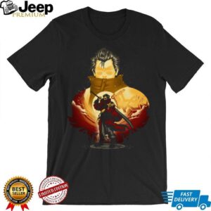 Auron Final Fantasy X Samurai Anime Silhouette Character T Shirt