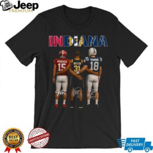 Autographed Indiana Football Print Shirt Autographed Indiana Football Print Shirt
