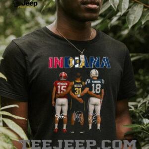 Autographed Indiana Football Print Shirt