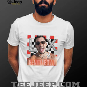Bad Bunny Benito Bowl LX Heart Sunglasses Graphic T Shirt Bad Bunny Benito Bowl LX Heart Sunglasses Graphic T Shirt