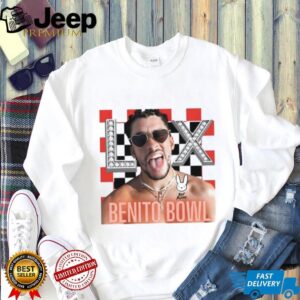 Bad Bunny Benito Bowl LX Heart Sunglasses Graphic T Shirt