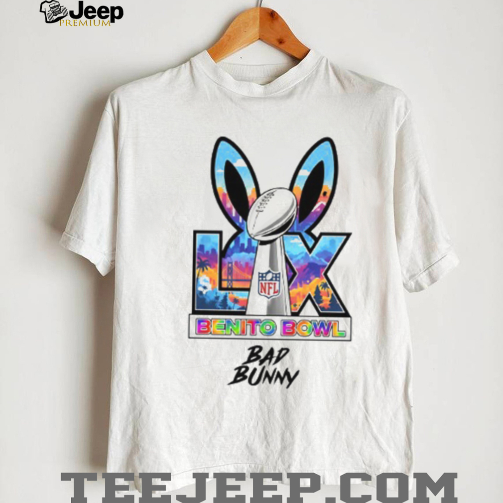 Bad Bunny Bunny Ears Super Bowl LX Benito Bowl Logo T Shirt Bad Bunny Bunny Ears Super Bowl LX Benito Bowl Logo T Shirt