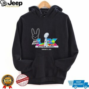 Bad Bunny Super Bowl LIX 2026 Commemorative Logo Black T Shirt