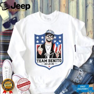 Bad Bunny middle finger Team Benito Bowl 2026 Halftime Show Puerto Rico NFL Football shirt