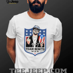 Bad Bunny middle finger Team Benito Bowl 2026 Halftime Show Puerto Rico NFL Football shirt