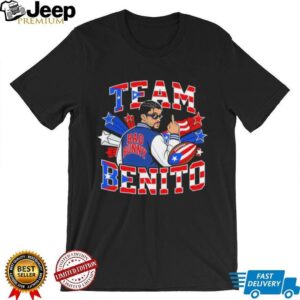 Bad Bunny middle finger Team Benito Puerto Rico Super Bowl LIX Football shirt
