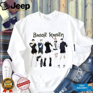 Baddie Kaisen Funny Anime Parody Characters in Skirts T Shirt