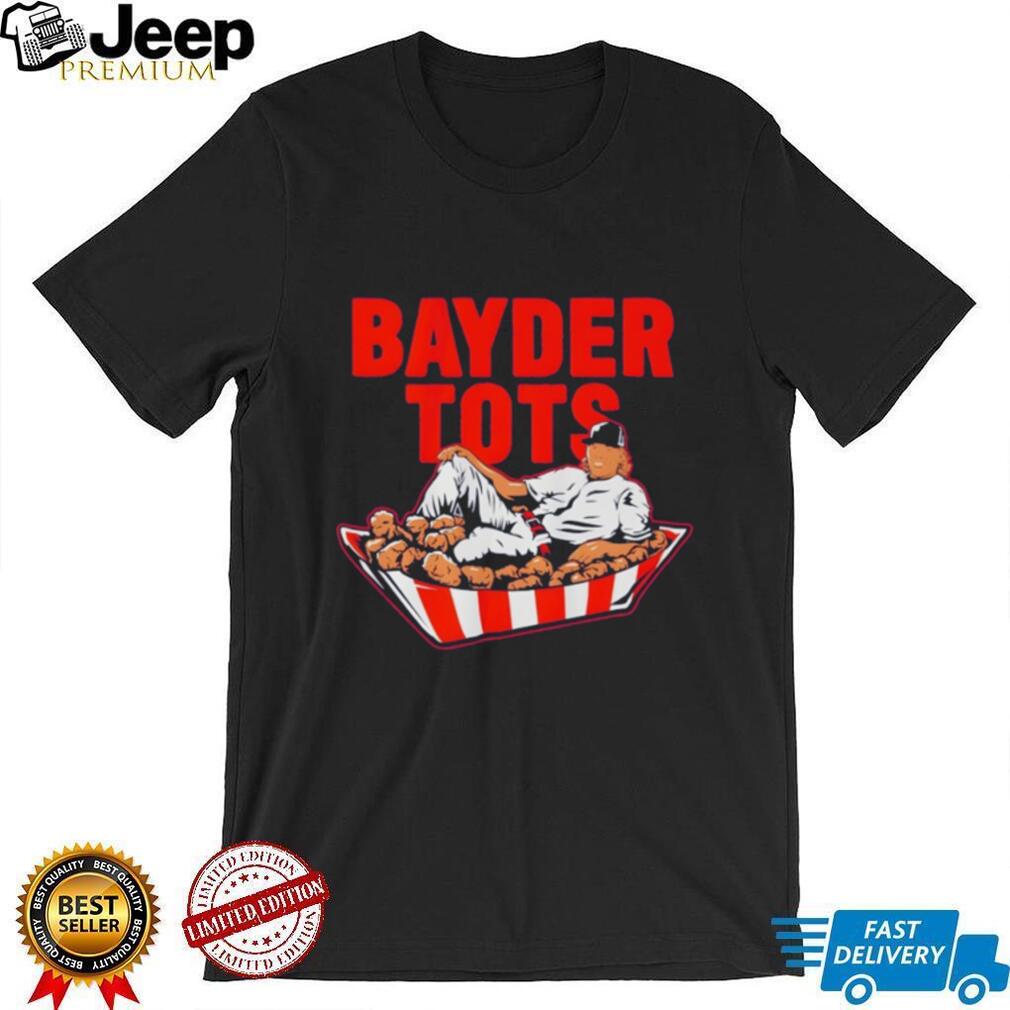 Bayder Tots Funny Baseball Parody Graphic T Shirt Bayder Tots Funny Baseball Parody Graphic T Shirt