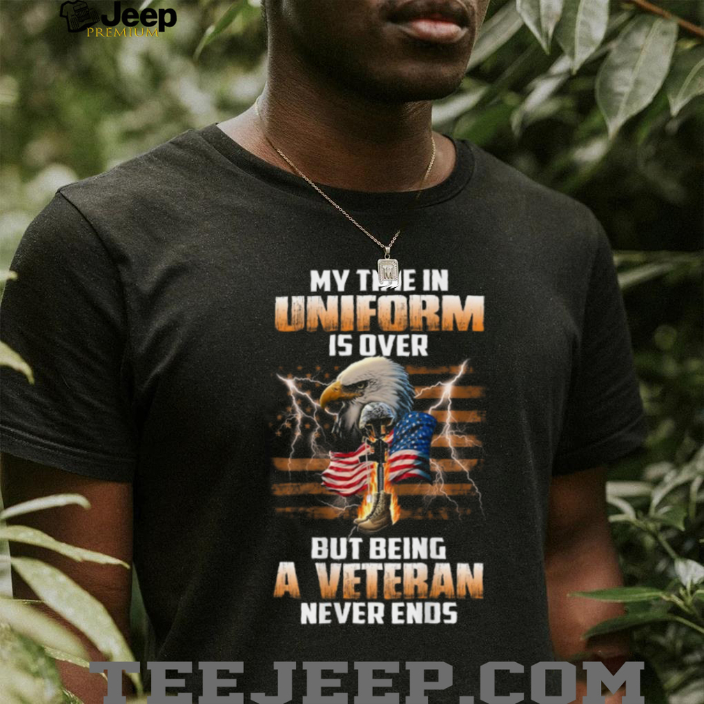Being A Veteran Never Ends Patriotic Eagle US Flag T Shirt Being A Veteran Never Ends Patriotic Eagle US Flag T Shirt