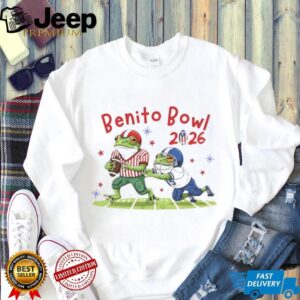 Benito Bowl 2026 Funny Football Frogs Puerto Rico Flag T Shirt
