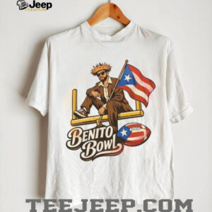Benito Bowl Bad Bunny Puerto Rico Flag Football Goalpost T Shirt T Shirt