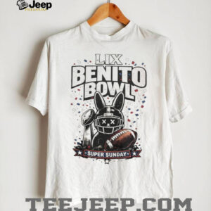 Benito Bowl LIX Super Sunday Bunny Football Helmet T Shirt