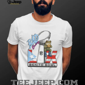 Benito Bowl Super Bowl LX Bad Bunny Puerto Rico Flag Trophy Tee Benito Bowl Super Bowl LX Bad Bunny Puerto Rico Flag Trophy Tee