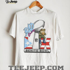 Benito Bowl Super Bowl LX Bad Bunny Puerto Rico Flag Trophy Tee