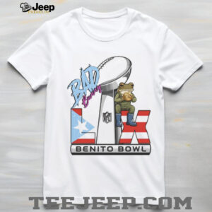 Benito Bowl Super Bowl LX Bad Bunny Puerto Rico Flag Trophy Tee