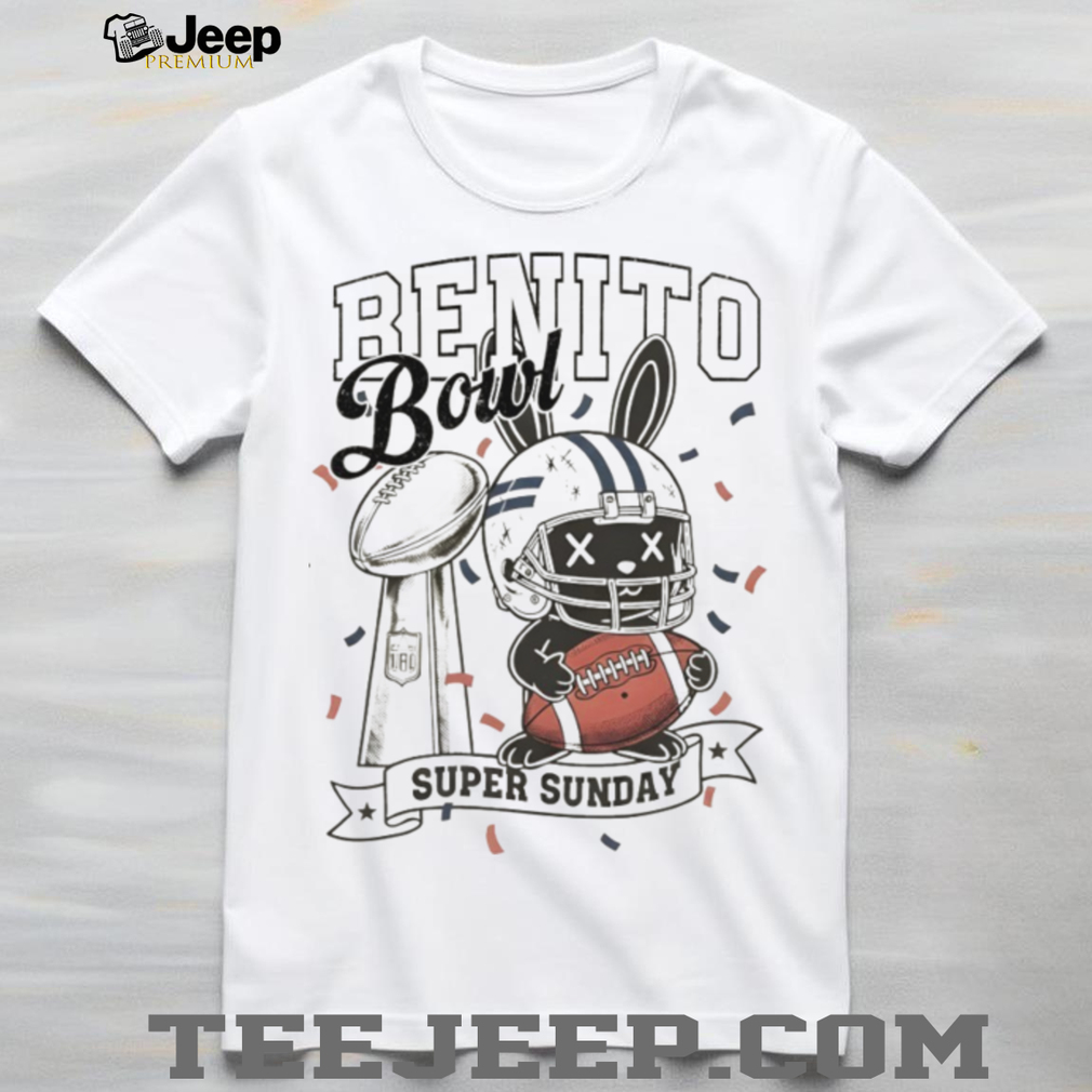 Benito Bowl Super Sunday Bad Bunny Football Mascot T Shirt Benito Bowl Super Sunday Bad Bunny Football Mascot T Shirt