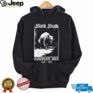 Black Death European Tour 1347 Plague Rat Heavy Metal T Shirt