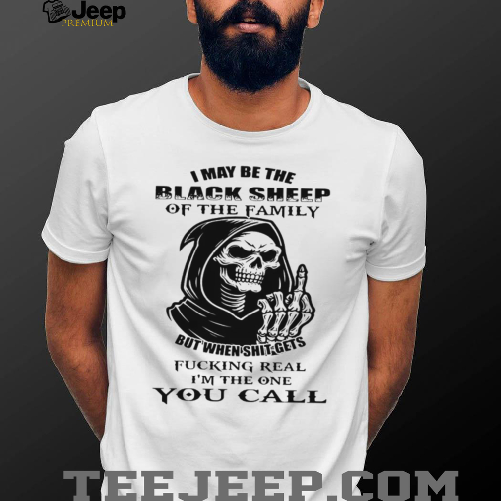 Black Sheep of the Family Grim Reaper Sarcastic Skull Graphic T Shirt Black Sheep of the Family Grim Reaper Sarcastic Skull Graphic T Shirt
