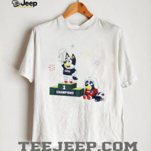 Bluey Seattle Seahawks 1 LIX Super Bowl Champions 2026 shirt
