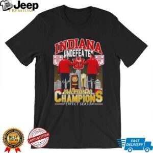 Bob Knight vs Curt Cignetti Indiana Hoosiers Football Undefeated National Champions Perfect Season shirt